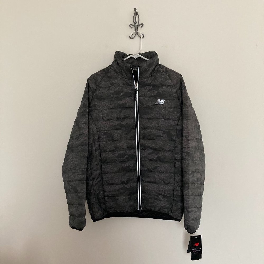 New Balance Camo Puffer Jacket Size Small